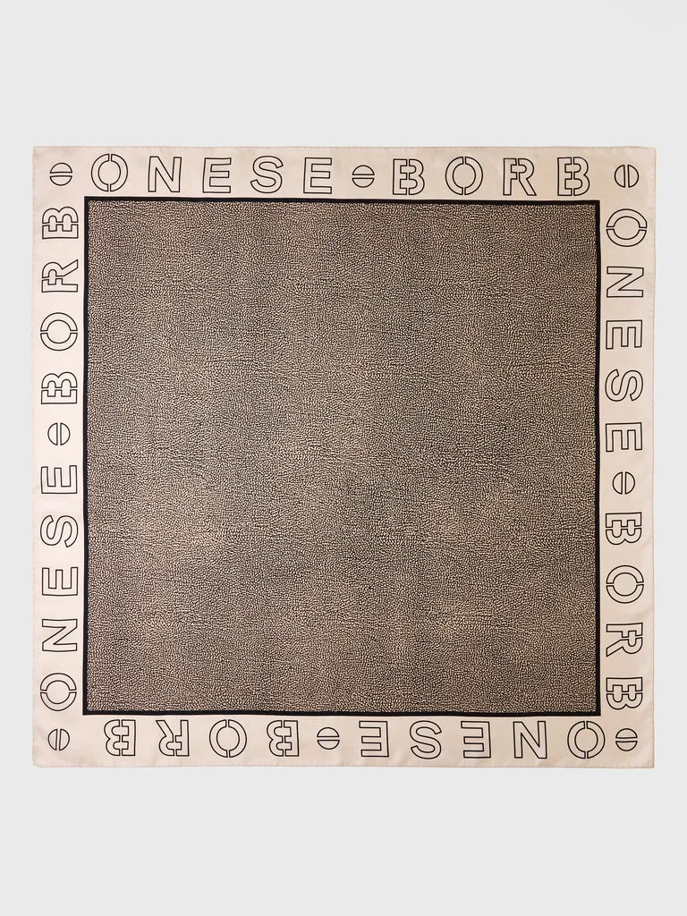borbonese-foulard-90x90-in-twill-di-pura-seta-stampa-op-made-in-italy image 1