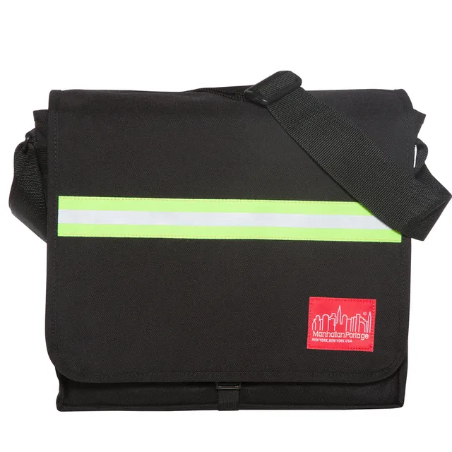manhattan-portage-reflective-dj-bag-borsa-messenger-capiente-con-banda-rifletten image 1
