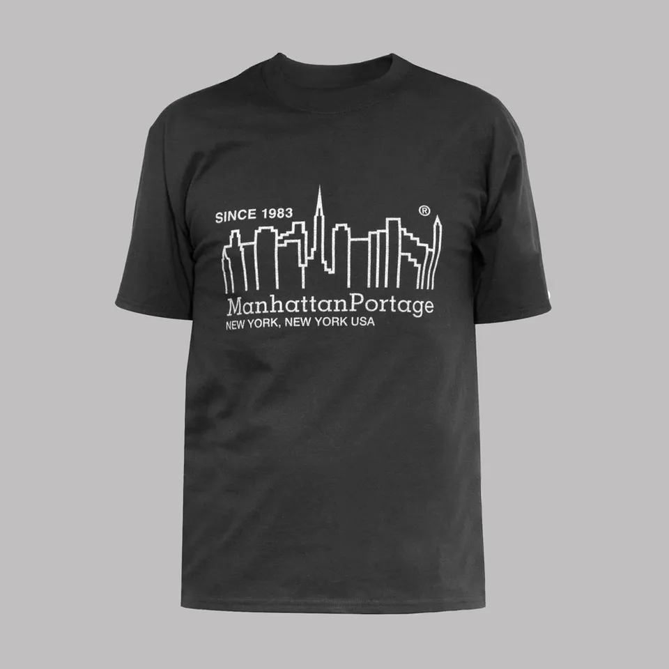 manhattan-portage-mp-t-shirt-19-t-shirt-in-cotone-con-logo-skyline-riflettente-3 image 1