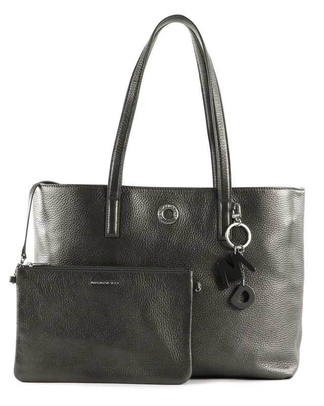 mandarina-duck-md-20-lux-shopper-donna-in-pelle-perlata-36x27x11-cm image 1