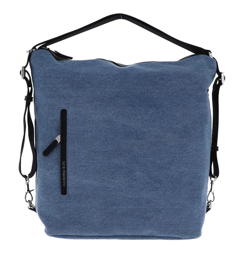 mandarina-duck-hunter-denim-borsa-a-spalla-donna-trasformabile-in-zaino-blu-jean image 1