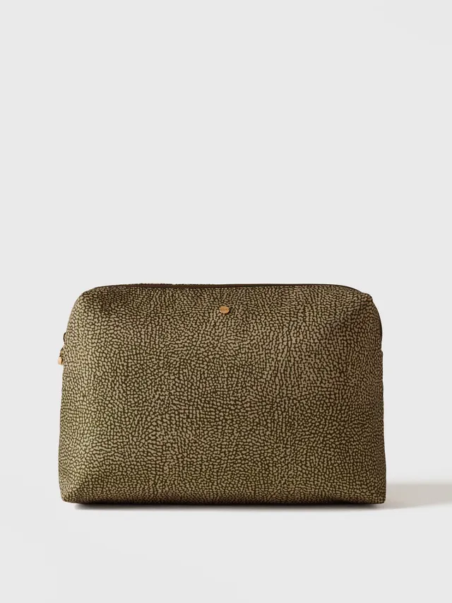 borbonese-beauty-case-medium-in-tessuto-riciclato-stampa-op-con-dettagli-di-pell image 1