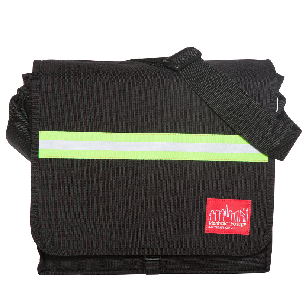 manhattan-portage-reflective-dj-bag-borsa-messenger-capiente-con-banda-rifletten image 1