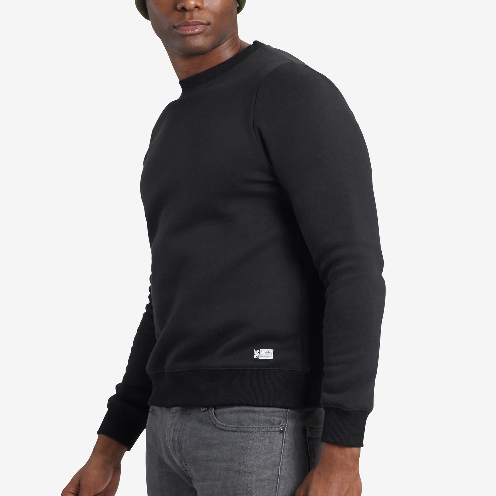 chrome-industries-chrome-issued-c-i-fleece-crew-felpa-girocollo-da-uomo-in-fleec image 4