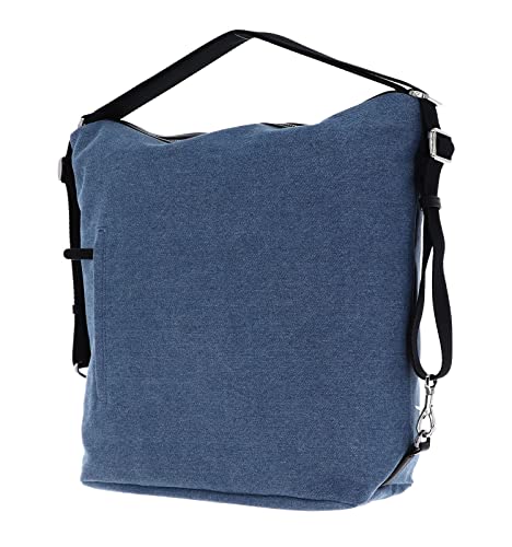mandarina-duck-hunter-denim-borsa-a-spalla-donna-trasformabile-in-zaino-blu-jean image 8