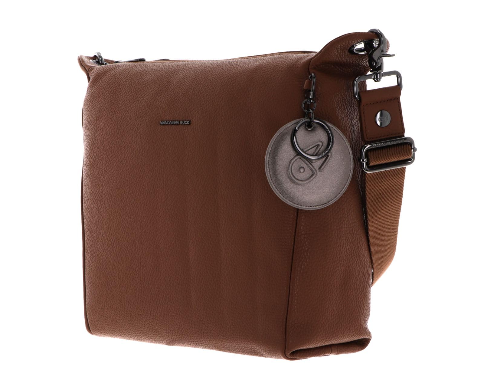 mandarina-duck-mellow-leather-borsa-a-spalla-donna-media-in-pelle-texturizzata-c image 2