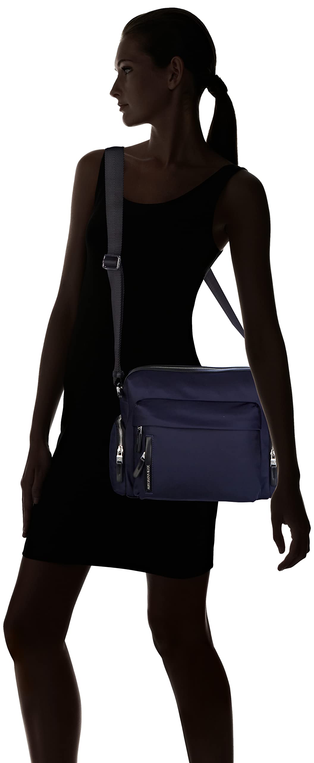 mandarina-duck-hunter-p10vct26-borsa-a-tracolla-media-in-nylon-lucido-con-4-tasc image 2