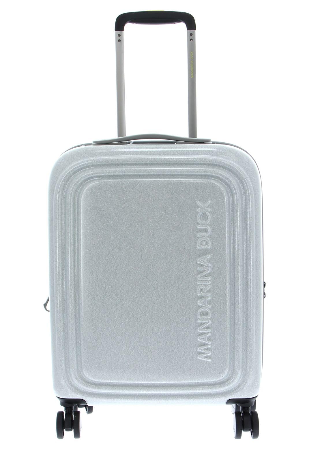 mandarina-duck-logoduck-trolley-cabina-con-glitter-argento-glitter-silver-spinne image 3