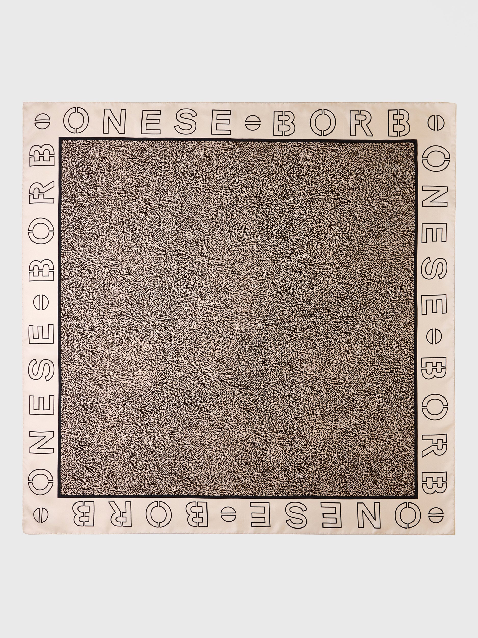 borbonese-foulard-90x90-in-twill-di-pura-seta-stampa-op-made-in-italy image 2