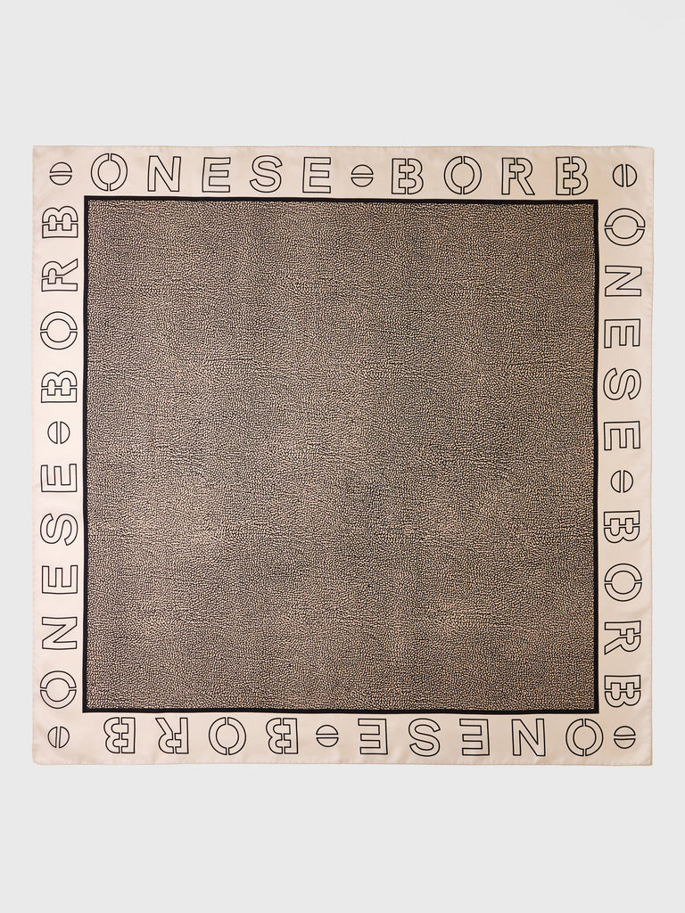 borbonese-foulard-90x90-in-twill-di-pura-seta-stampa-op-made-in-italy image 1