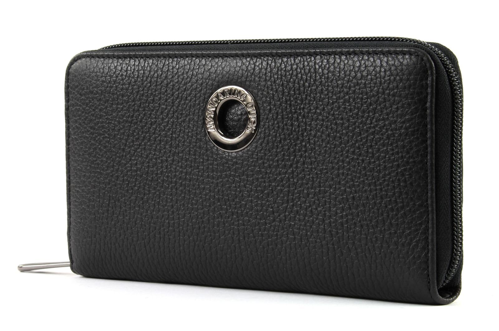 mandarina-duck-portafoglio-grande-in-pelle-texturizzata-con-zip-all-around-e-log image 6