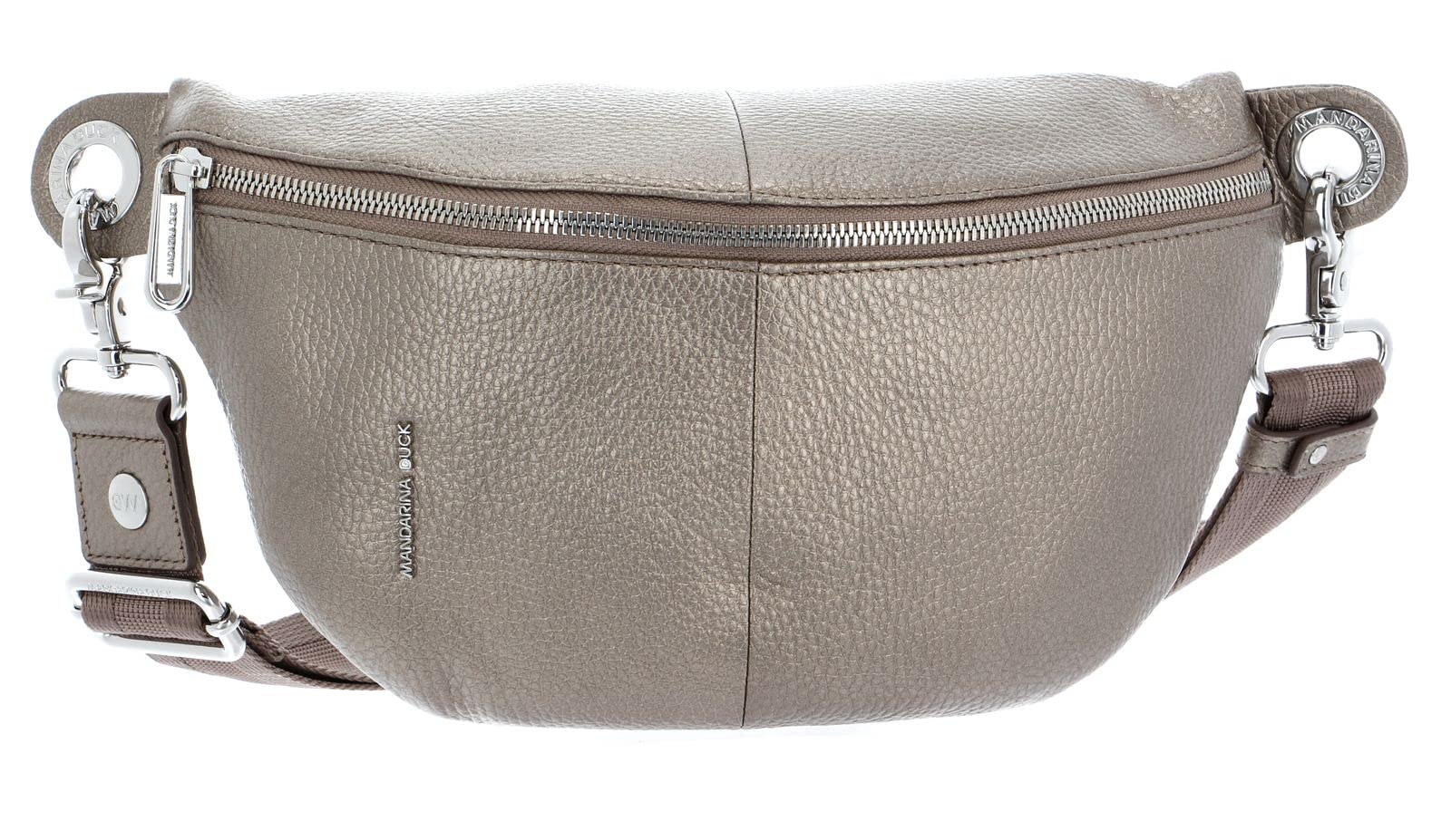 mandarina-duck-mellow-lux-marsupio-donna-in-pelle-oro-light-gold-30x16x10-cm-tra image 1