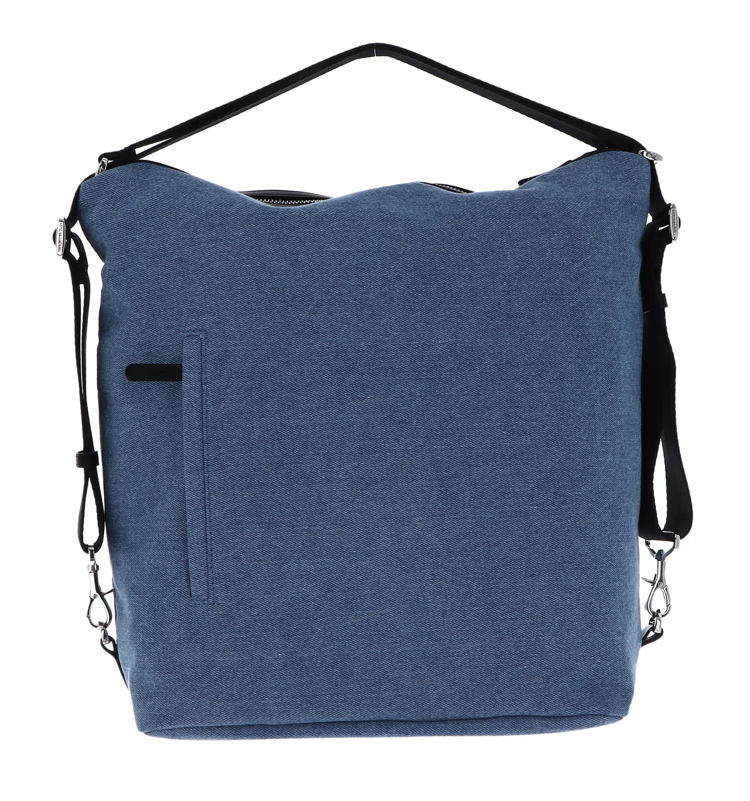 mandarina-duck-hunter-denim-borsa-a-spalla-donna-trasformabile-in-zaino-blu-jean image 3