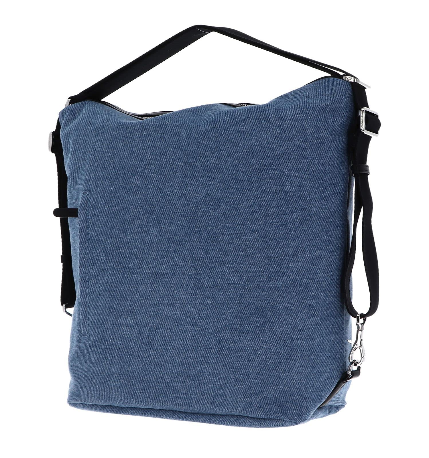 mandarina-duck-hunter-denim-borsa-a-spalla-donna-trasformabile-in-zaino-blu-jean image 4