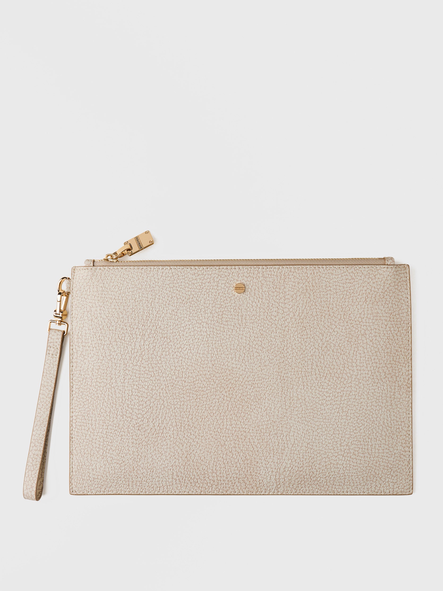 borbonese-busta-large-pochette-busta-in-tela-op-con-zip-e-impugnatura image 1