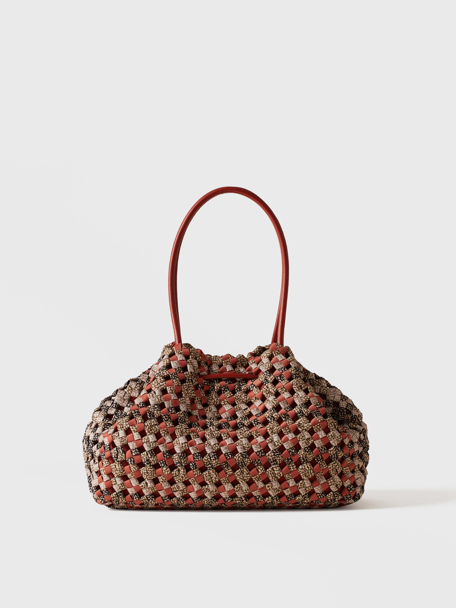 borbonese-la-nido-borsa-shopping-medium-in-tessuto-riciclato-stampa-op-intreccia image 5