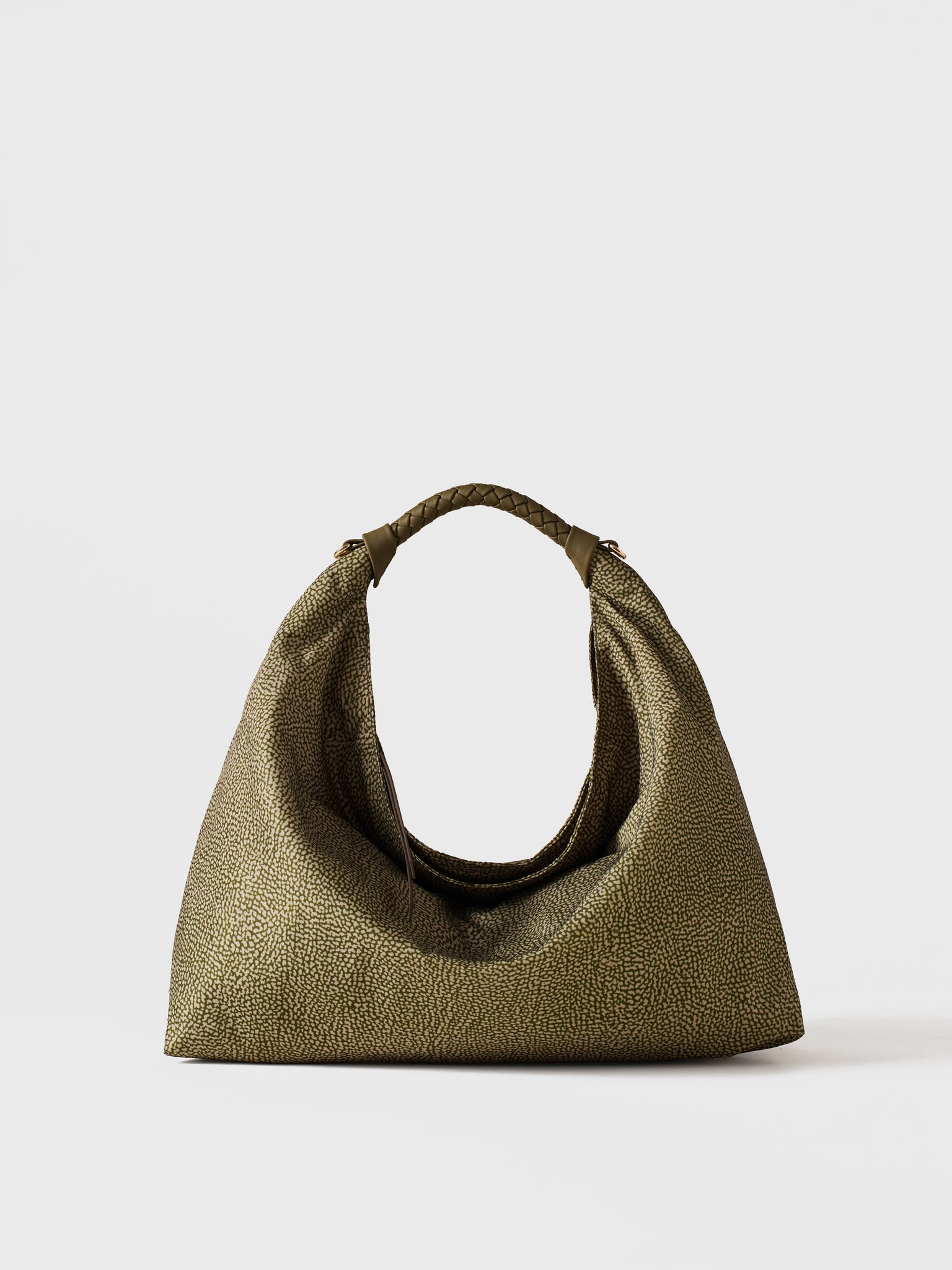 borbonese-plie-borsa-hobo-medium-borsa-hobo-in-tessuto-riciclato-stampa-op-con-d image 2