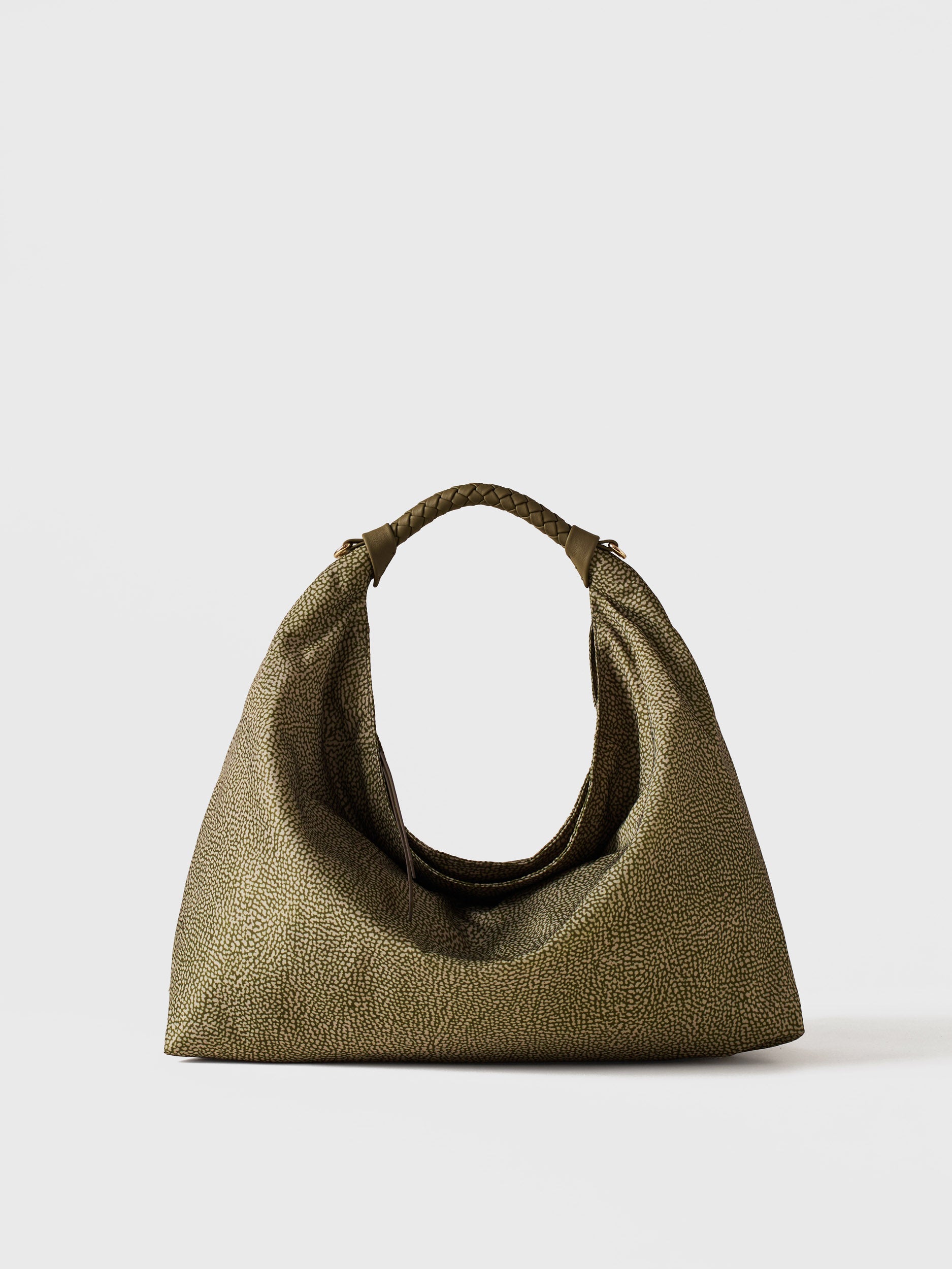 borbonese-plie-borsa-hobo-medium-borsa-hobo-in-tessuto-riciclato-stampa-op-con-d image 1