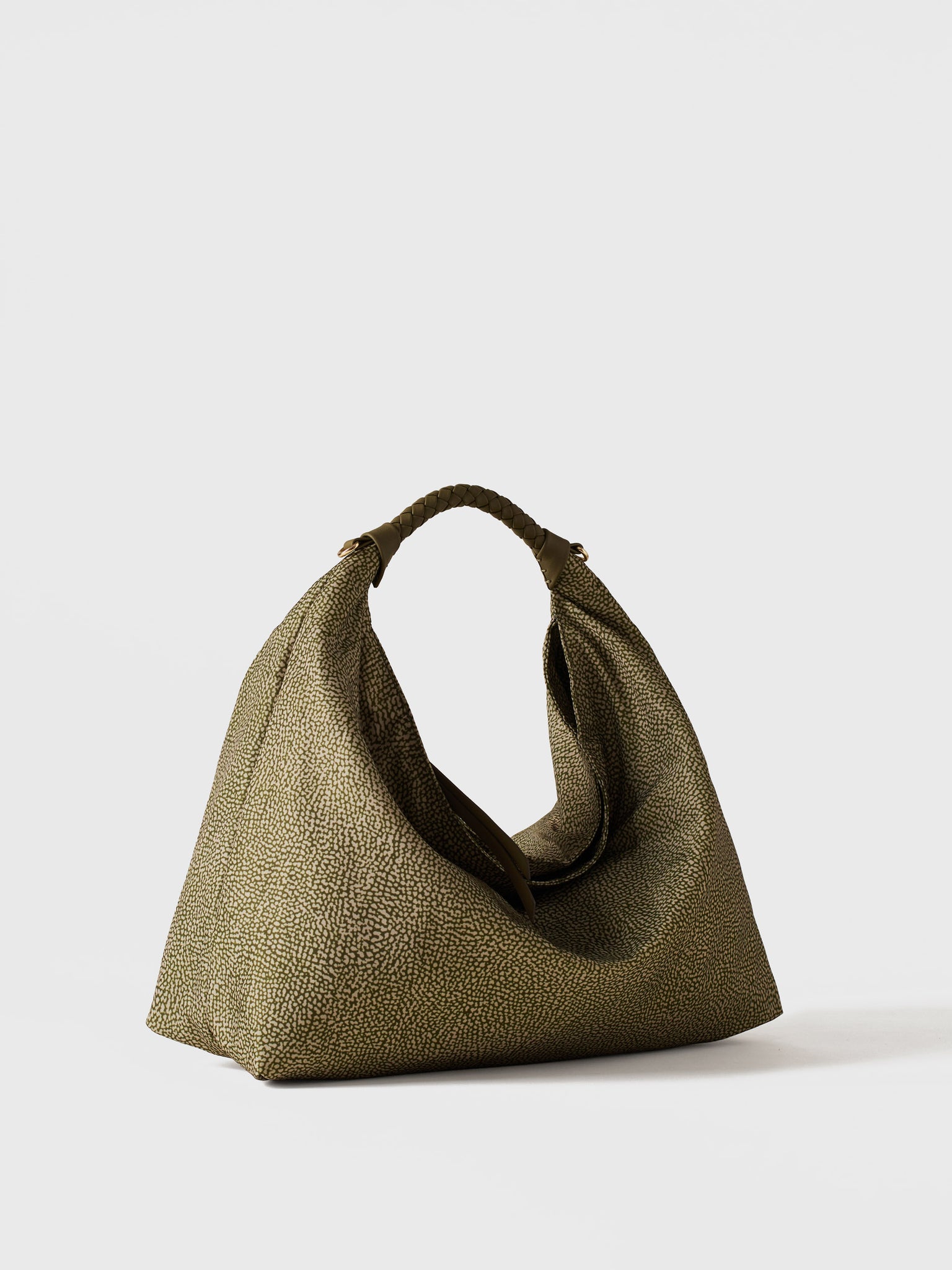 borbonese-plie-borsa-hobo-medium-borsa-hobo-in-tessuto-riciclato-stampa-op-con-d image 4