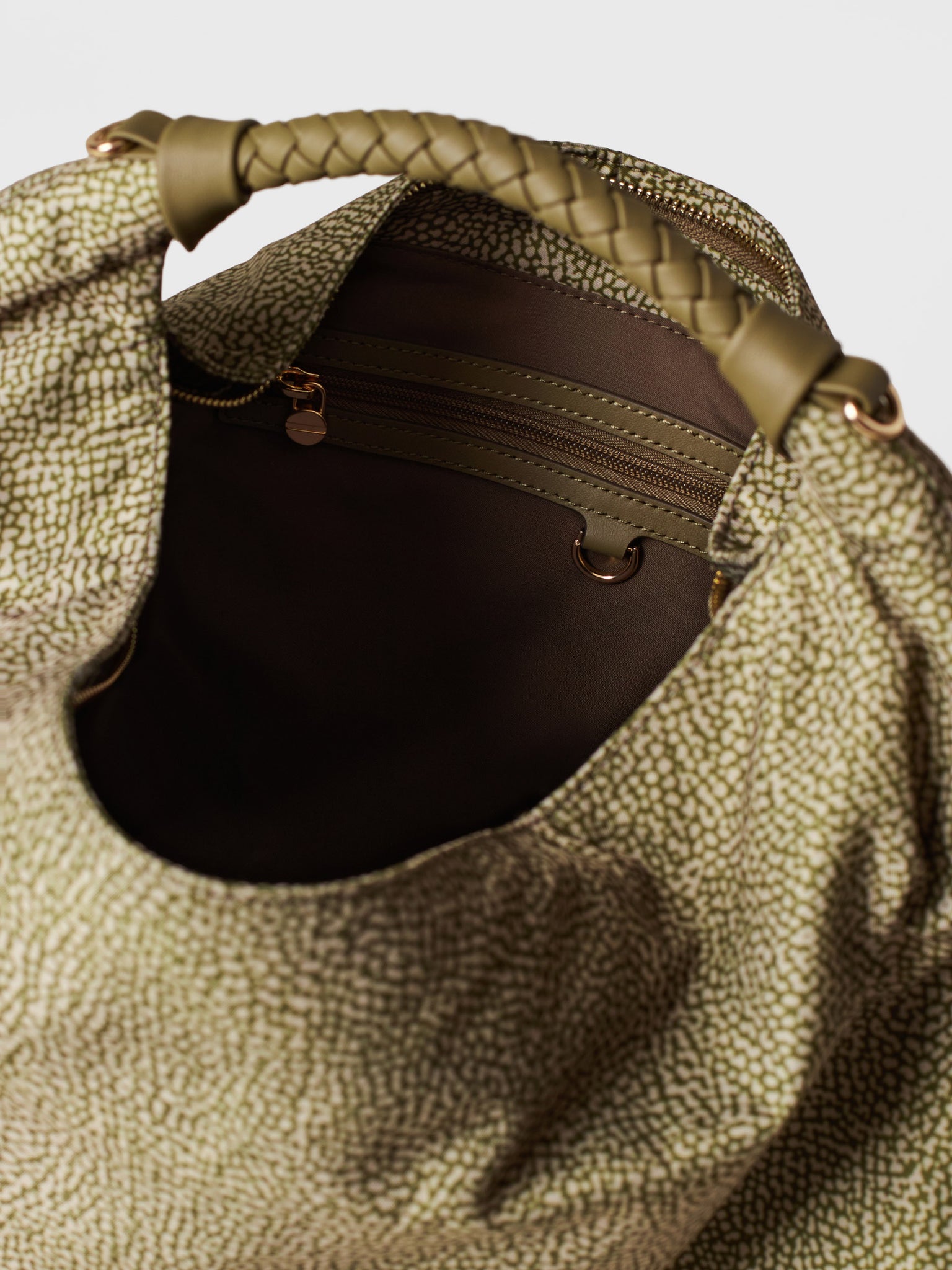 borbonese-plie-borsa-hobo-medium-borsa-hobo-in-tessuto-riciclato-stampa-op-con-d image 6