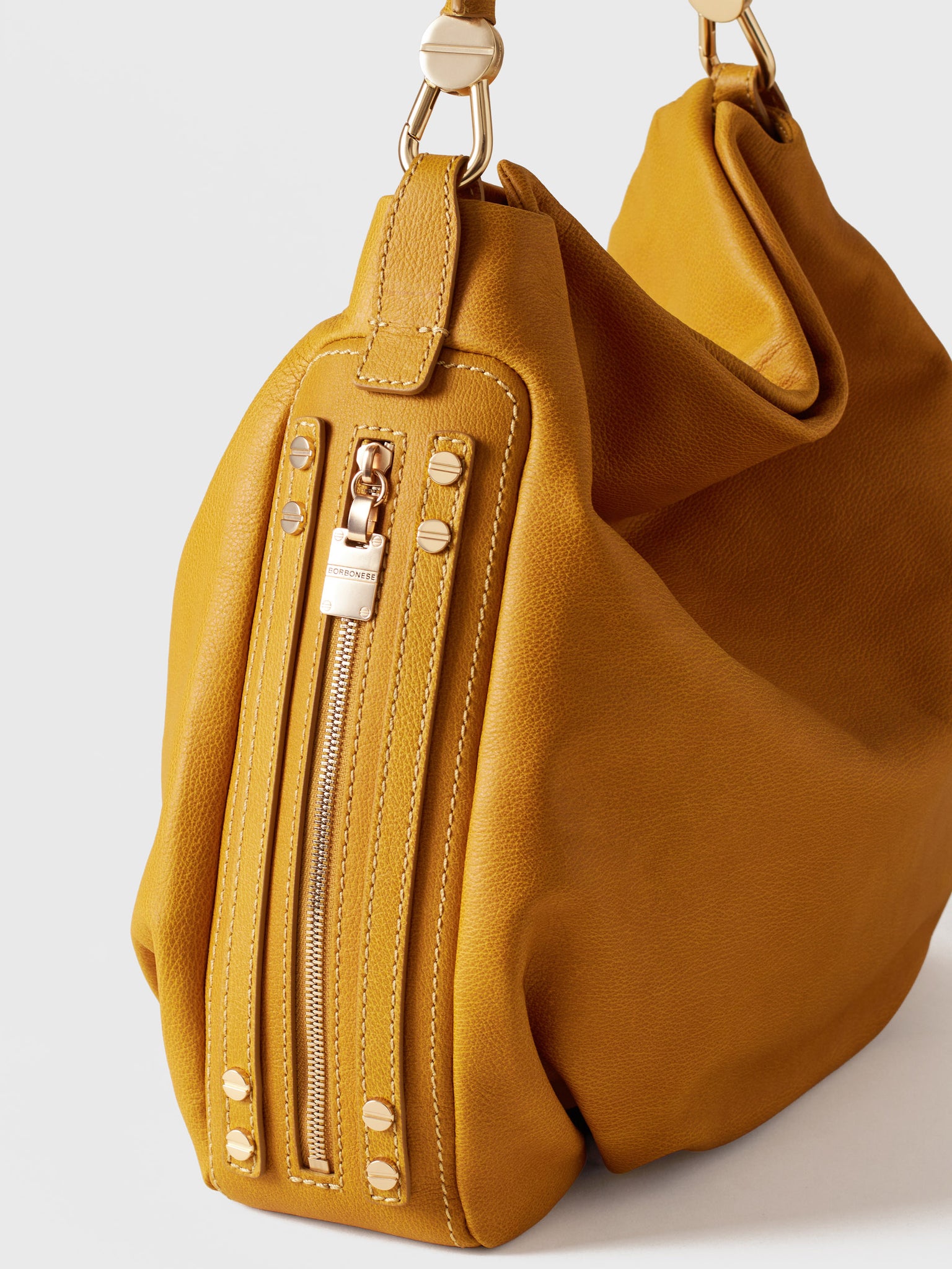 borbonese-bice-borsa-hobo-medium-borsa-spalla-in-vitello-effetto-nabuk image 8