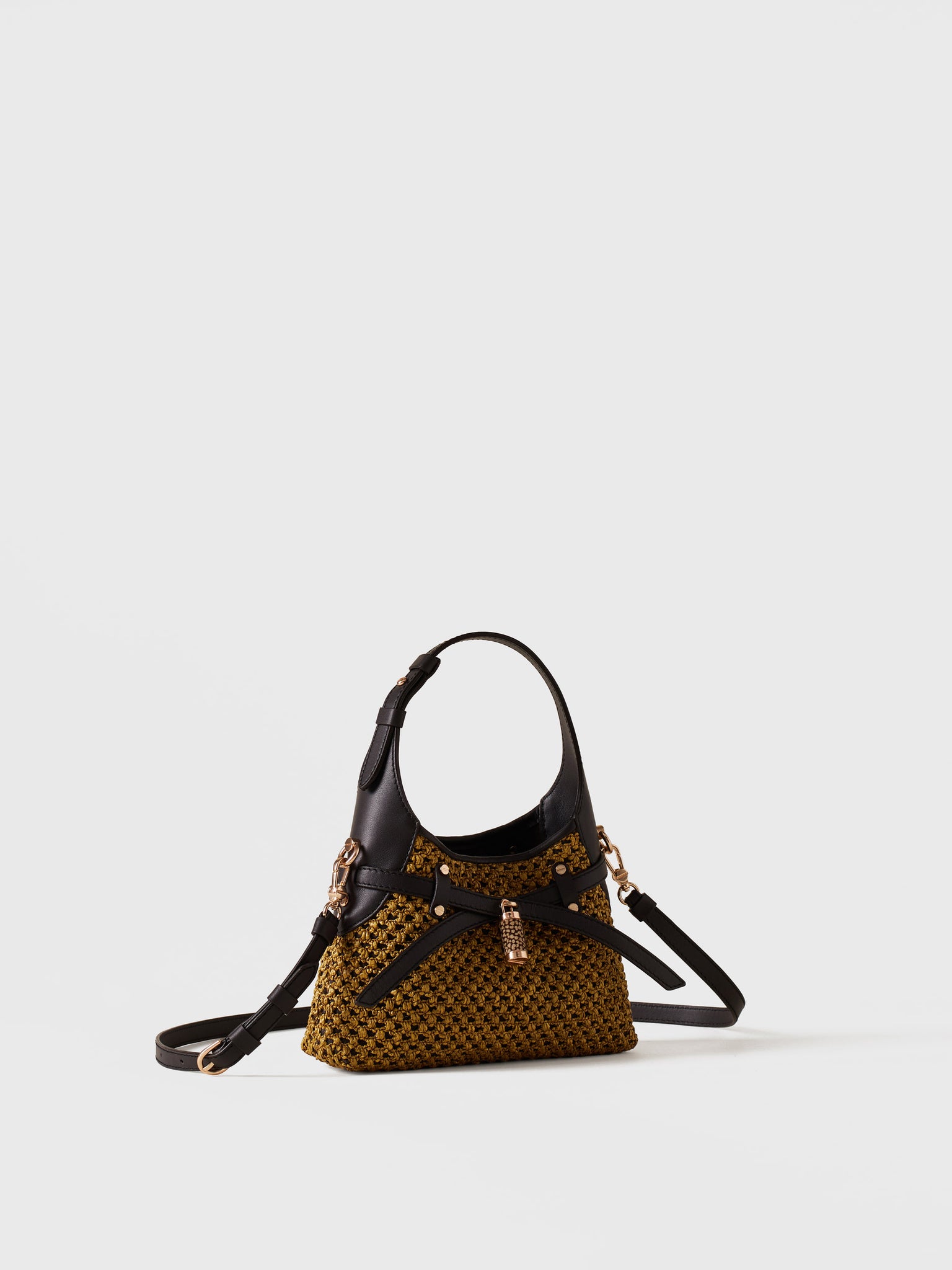 borbonese-halo-mini-bag-in-tessuto-effetto-paglia-traforata-made-in-italy image 3