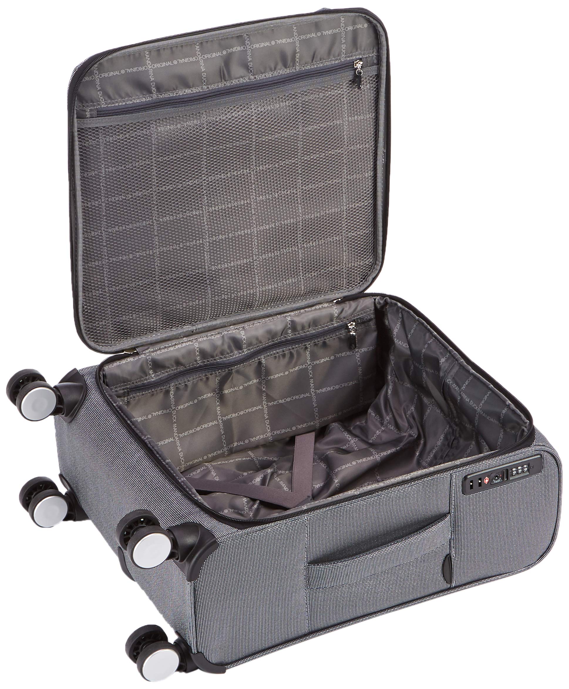 mandarina-duck-md-20-borsa-a-mano-donna-titanium-in-mitrix-lurex-40x55x20-cm image 5
