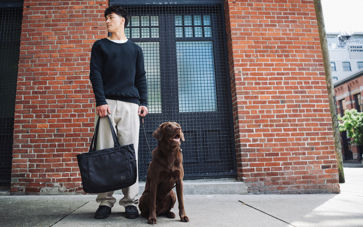 herschel-supply-kaslo-tote-tech-in-cordura-ballistic-con-scomparto-laptop-fino-a image 2