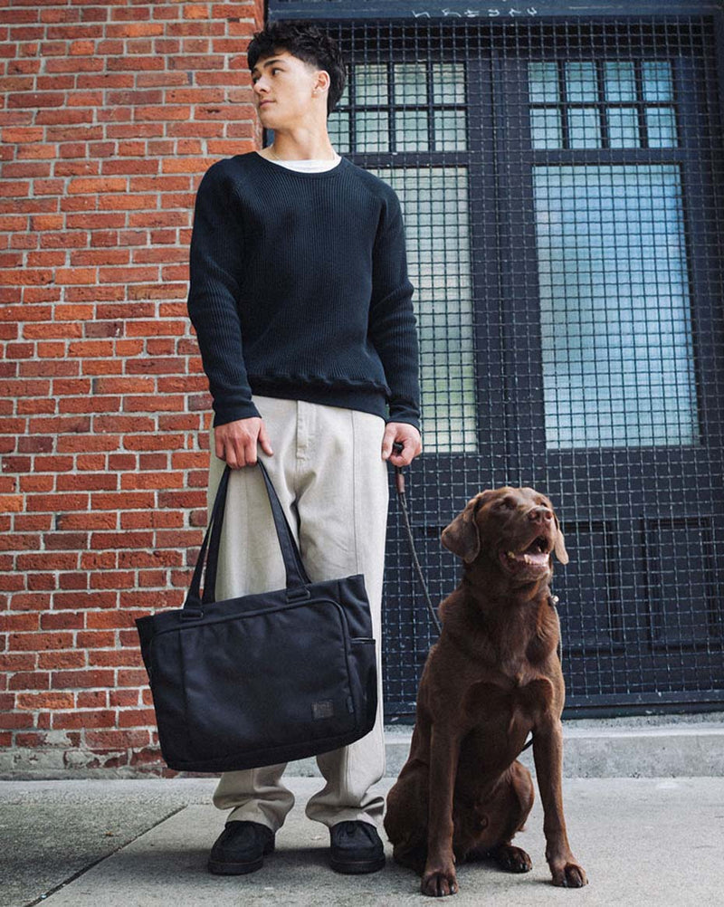 herschel-supply-kaslo-tote-tech-in-cordura-ballistic-con-scomparto-laptop-fino-a image 3