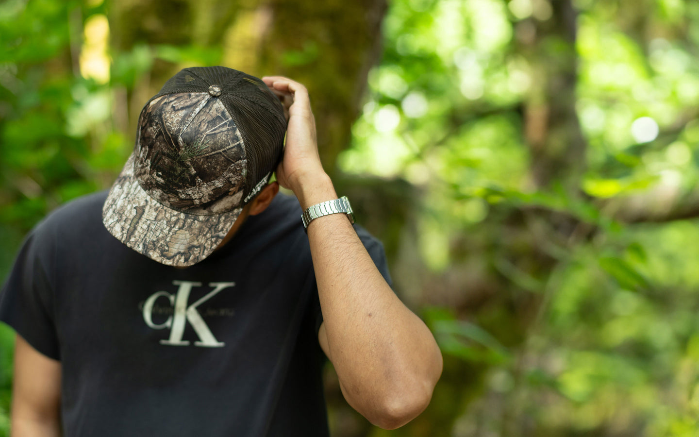 herschel-supply-realtree-whaler-tall-mesh-cappellino-trucker-in-camo-apx-con-ret image 2
